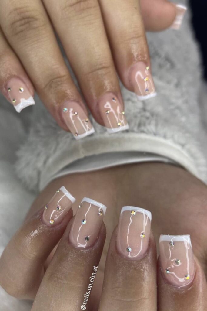 Simple nail designs sparkle